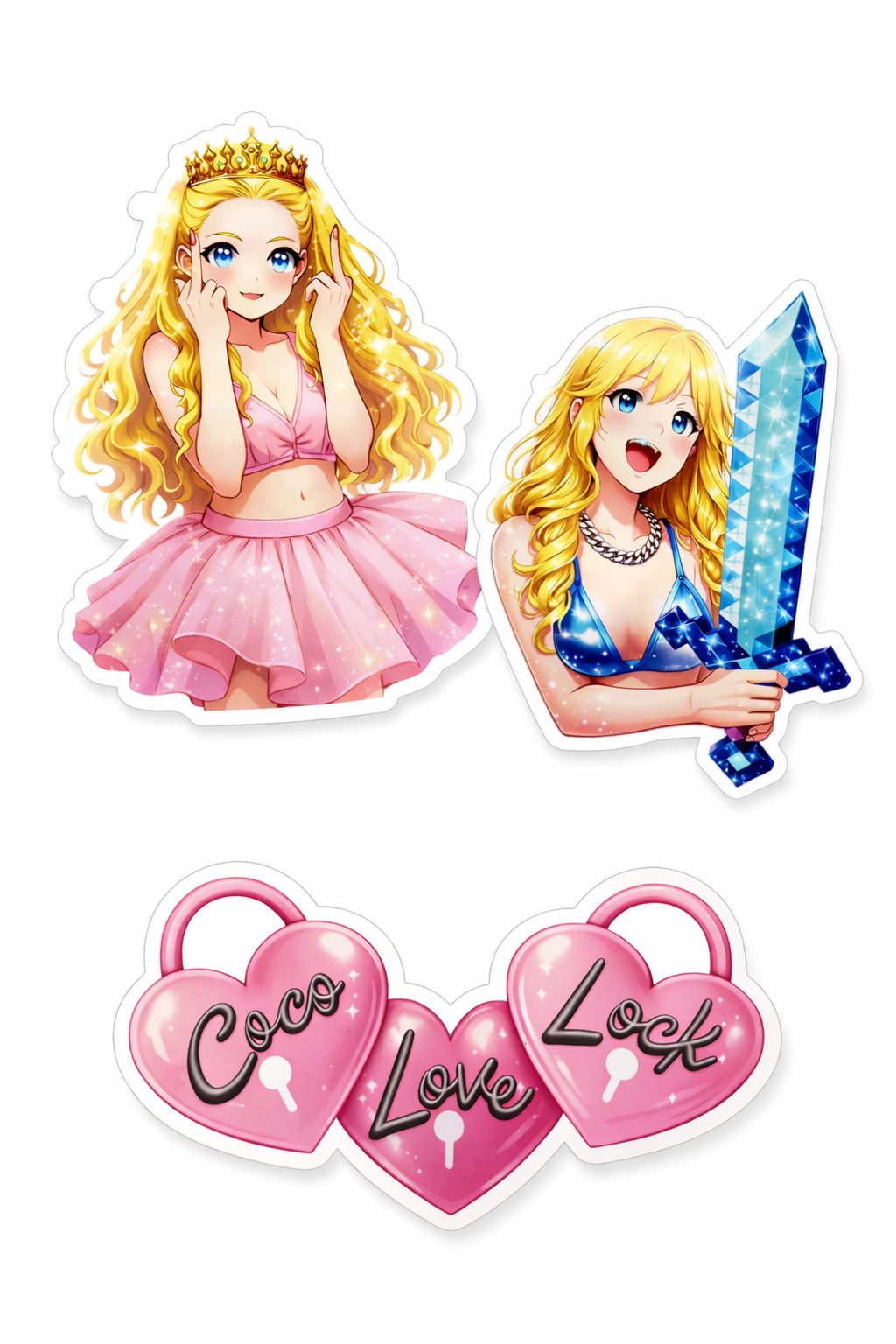 5 pack sticker <3